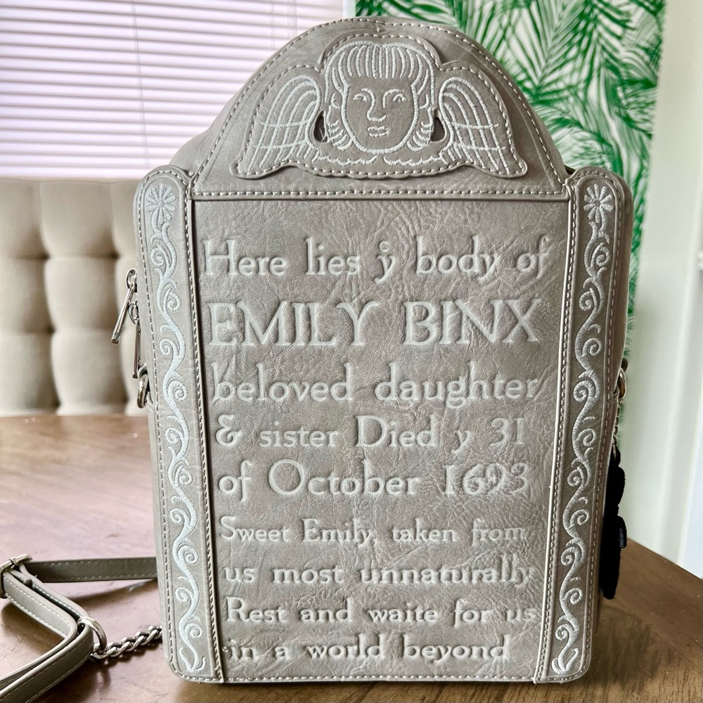 Hocus Pocus Emily Binx Tombstone Stitch By Loungefly Bag/Backpack